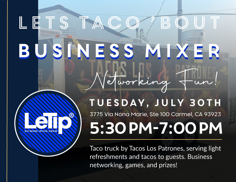 Taco Tuesday Networking with LeTip Carmel: Connect, Collaborate, and Taco ’bout Business!